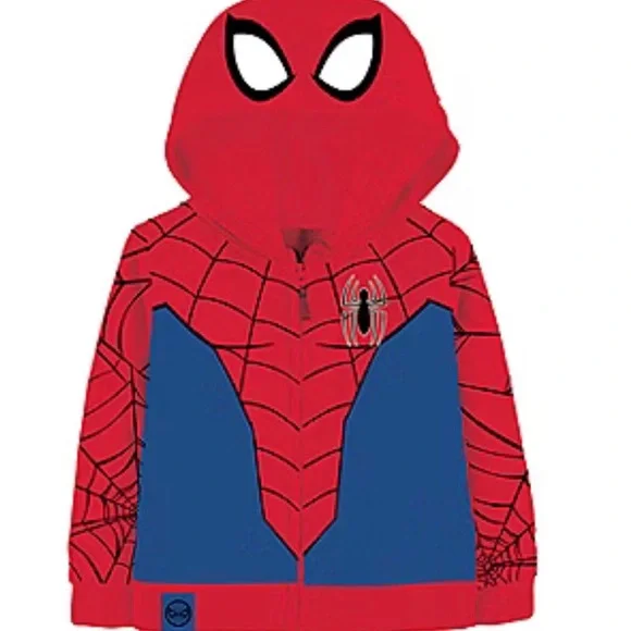 Disney Marvel Spider-Man Boys Hoodie - Size 7/8 - Picture 3 of 3